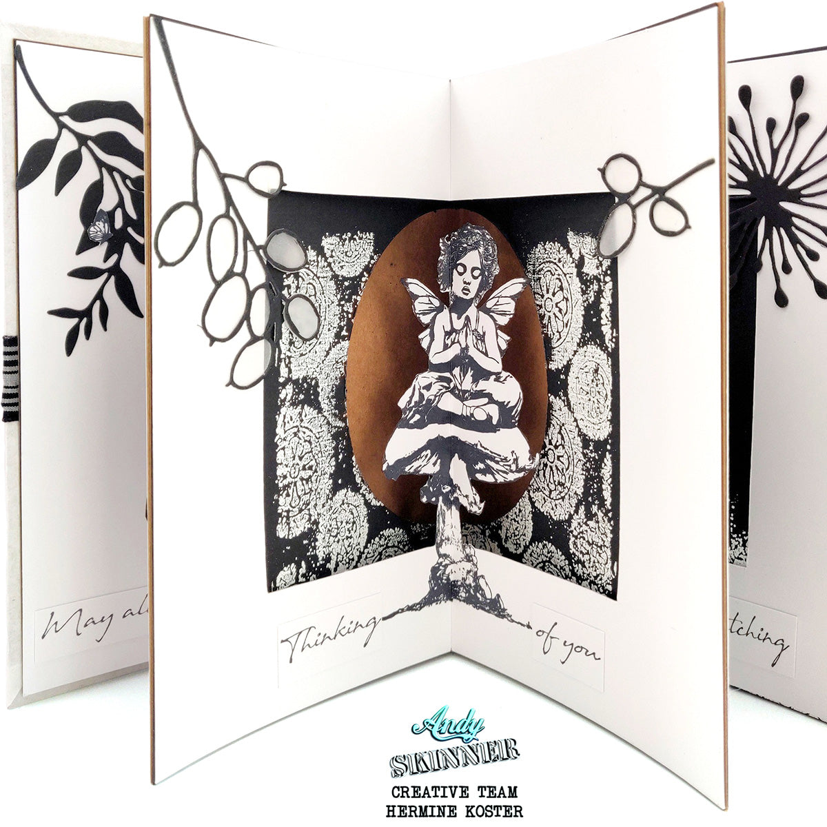 Thinking of You Pre Cut Rubber Stamp Set by Andy Skinner