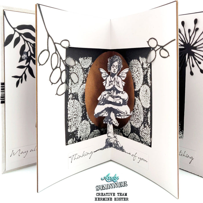 Thinking of You Pre Cut Rubber Stamp Set by Andy Skinner