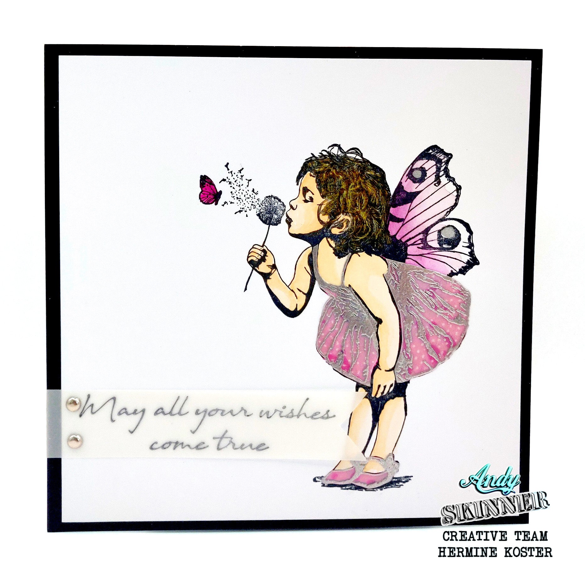 Make a Wish Pre Cut Rubber Stamp Set by Andy Skinner