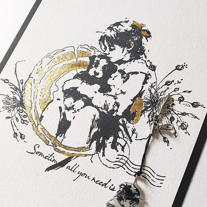 All You Need Is A Hug Pre Cut Rubber Stamp by Andy Skinner