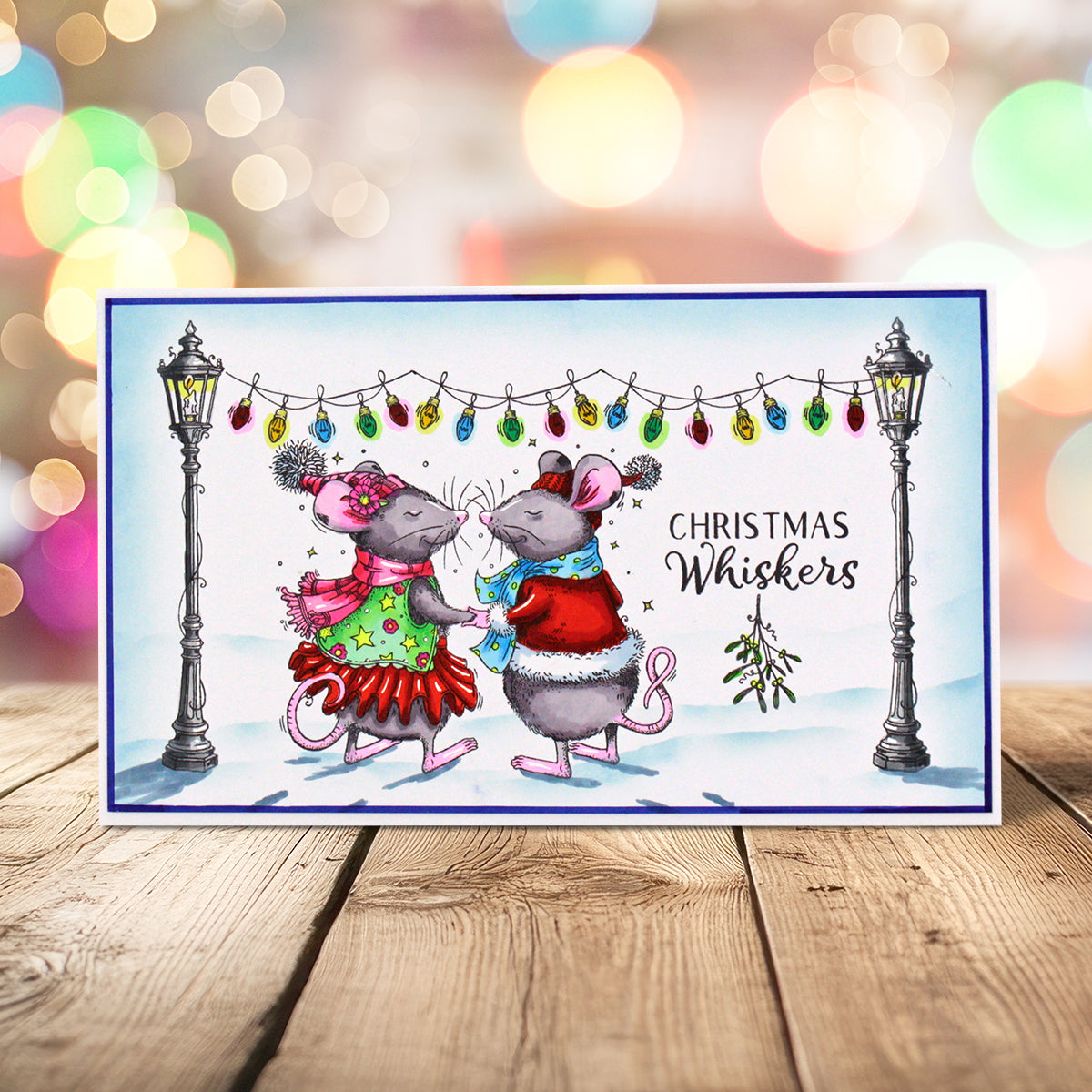 Pink Ink Designs - Merry Kiss-Mouse, DL Stamp Set