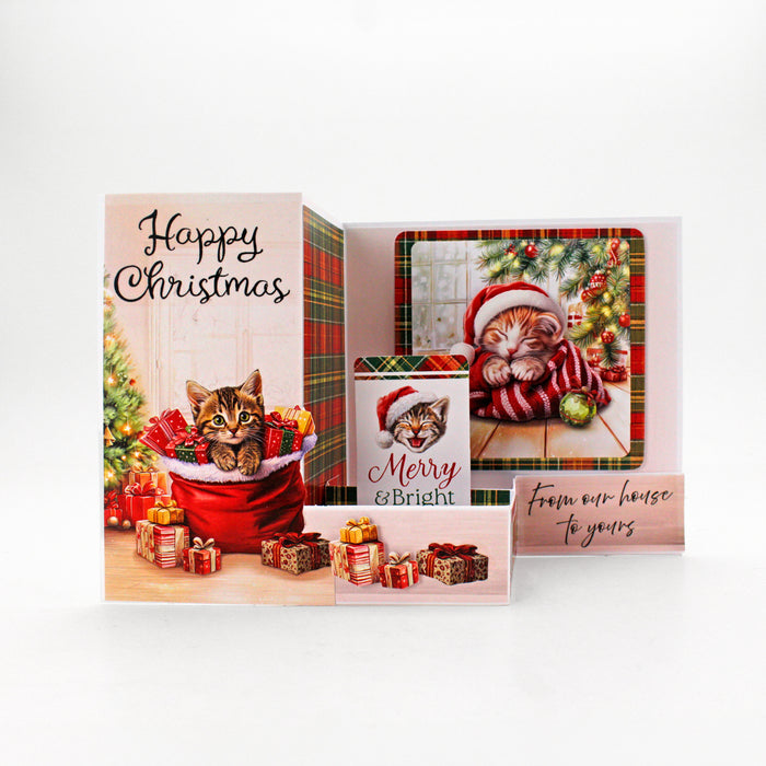 Christmas Cats Insert Papers, 24 sheets