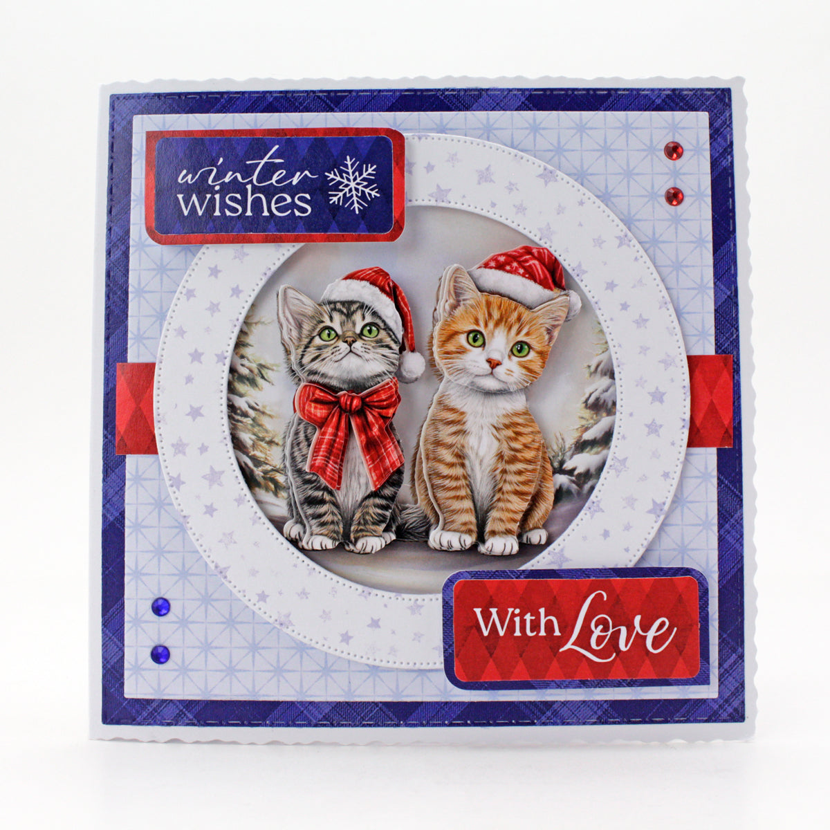 Christmas Cats Printed Cardstock, 24 sheets