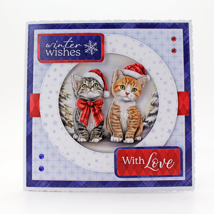 Christmas Cats Printed Cardstock, 24 sheets
