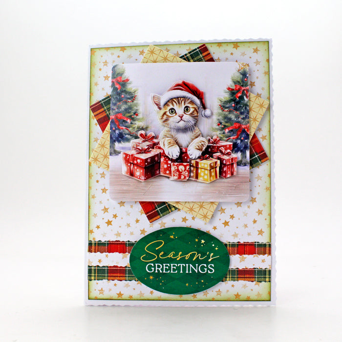 Christmas Cats Printed Cardstock, 24 sheets