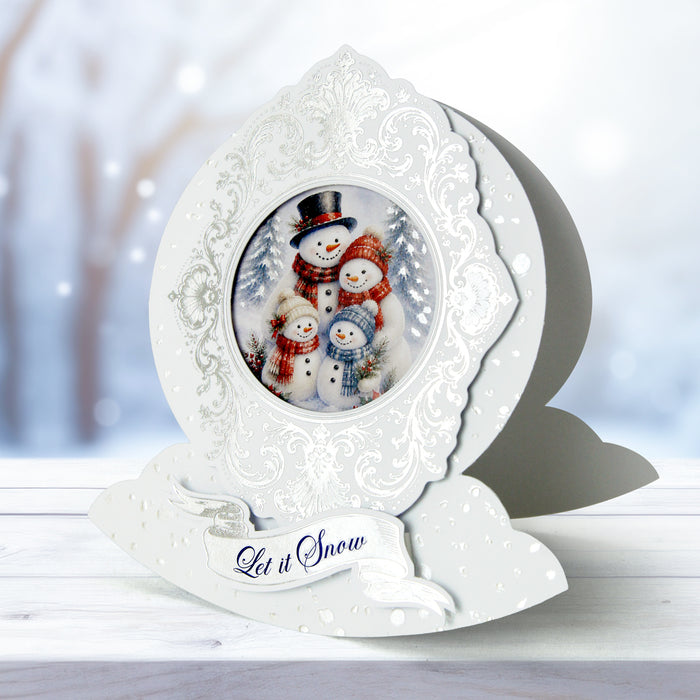 Foiled Christmas Frames & Flourishes Papercraft Collection