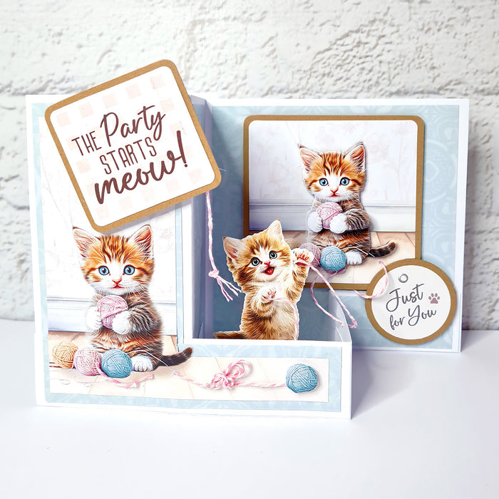 Crafty Kittens Die Cut Sentiments, 2 sheets