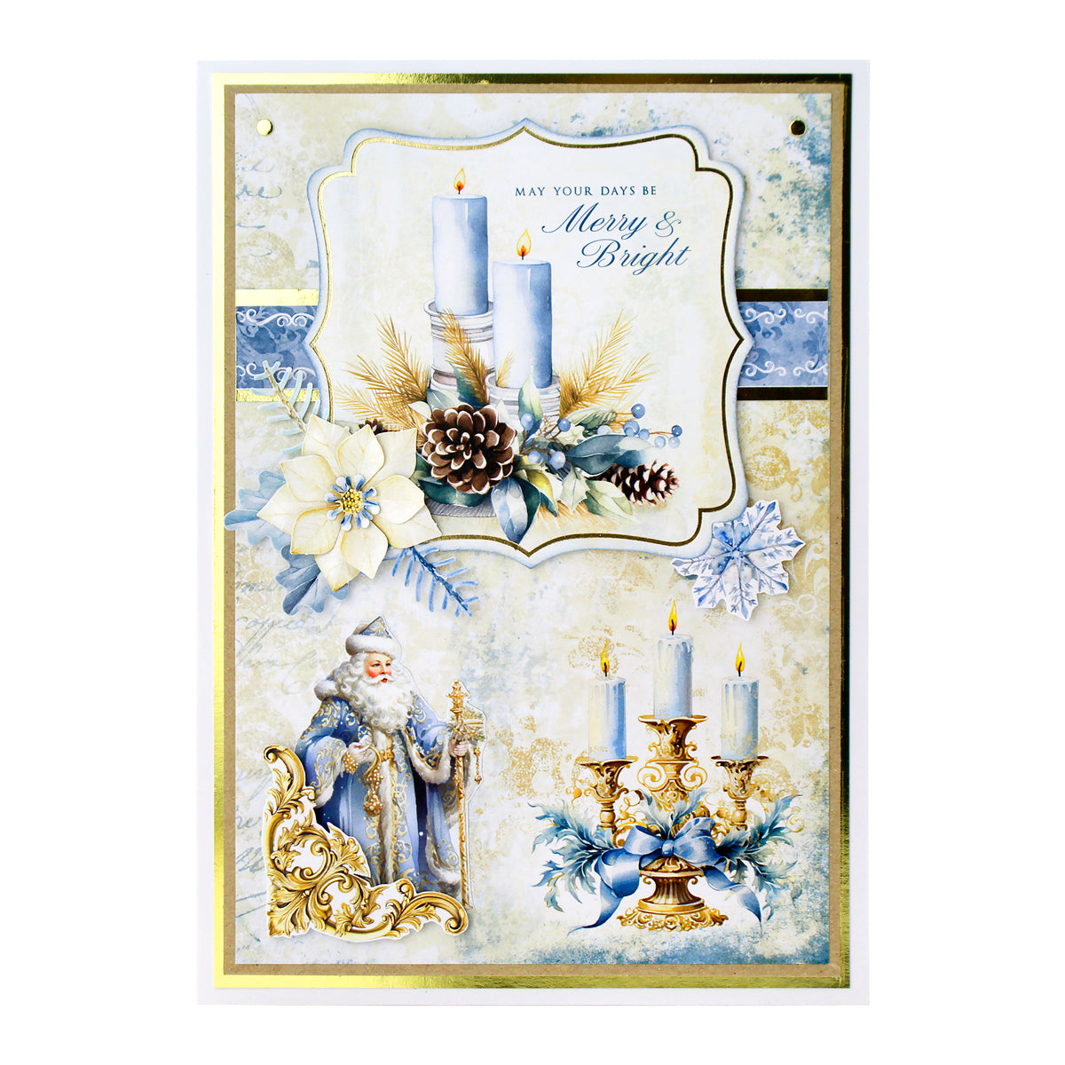 Fairy Tale Christmas Foiled Paper Craft Toppers, 6 sheets