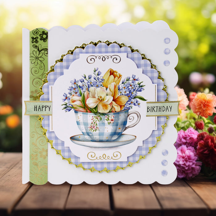 Foiled Spring Elegance Papercraft Collection, 44 sheets