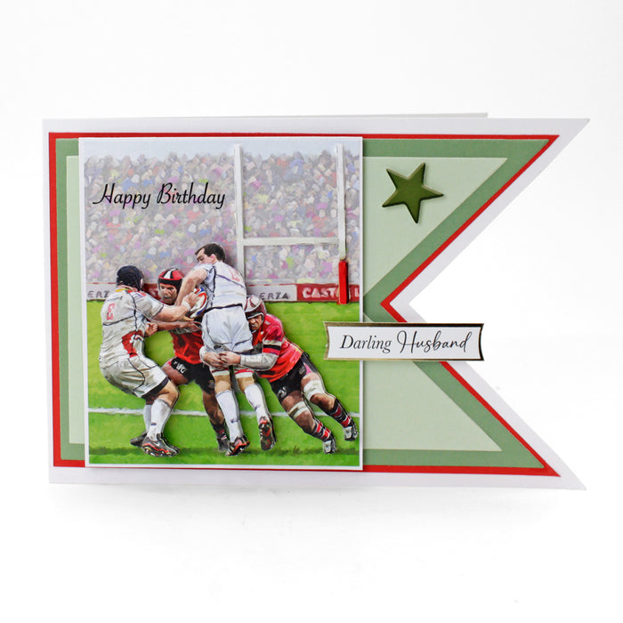 Die Cut Decoupage – Rugby (pack of 3)