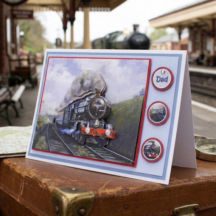 Die Cut Decoupage – Steam Train (pack of 3)