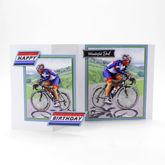 Die Cut Decoupage – Cycling (pack of 3)