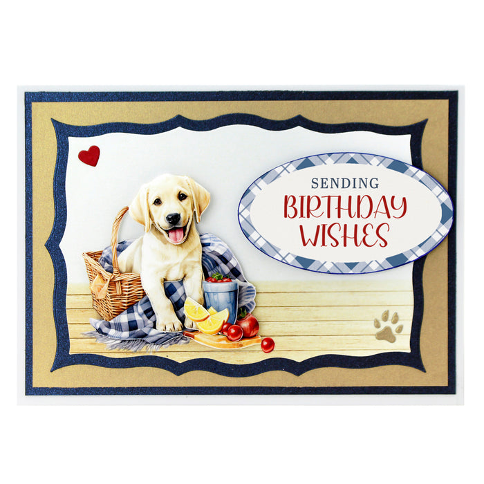 Card made using Picnic Pups Insert Papers