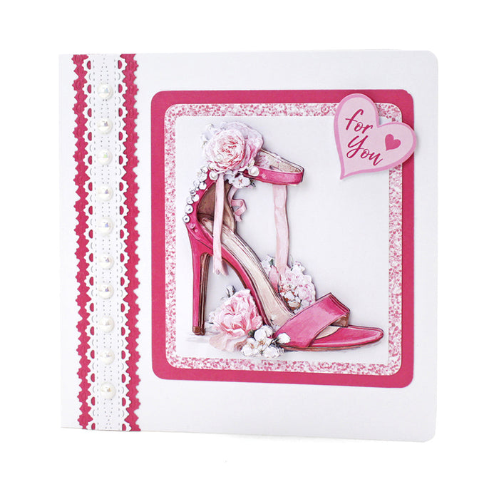 Die Cut Decoupage – Stilettos in Bloom (pack of 3)