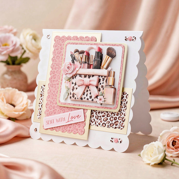 Die Cut Decoupage - Lavender Luxe Glamour (pack of 3)