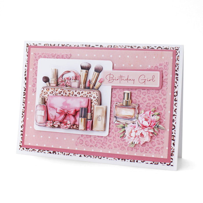 Die Cut Decoupage - Blush & Bloom Beauty Bag (pack of 3)