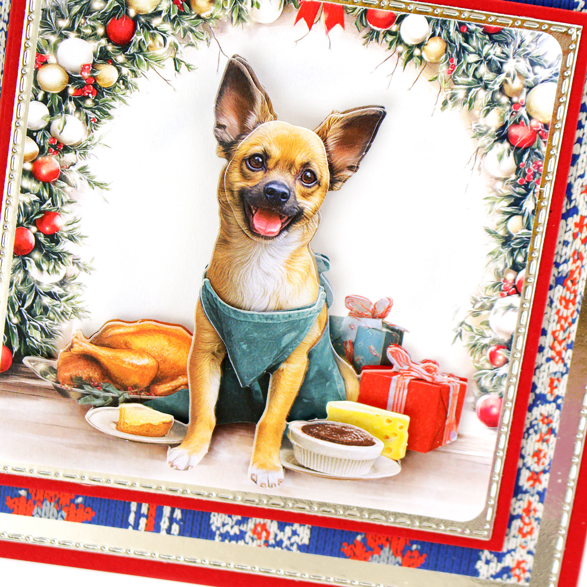 Santa Paws Die Cut Topper & Decoupage Collection