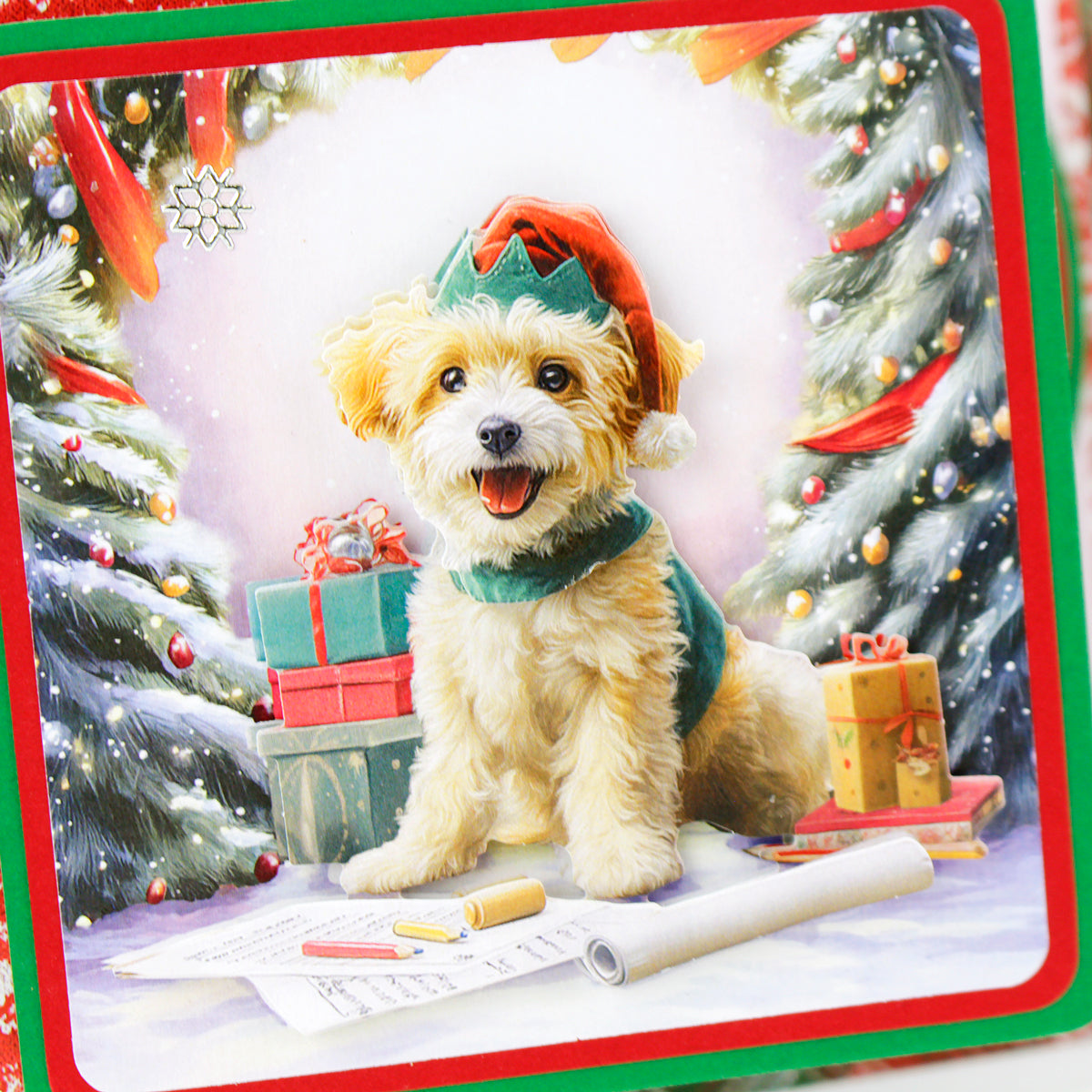 Santa Paws Die Cut Topper & Decoupage Collection