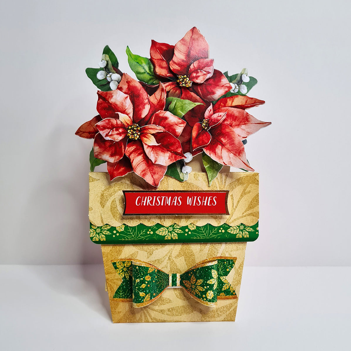Christmas Flower Pots Card Making Kit Katy Sue Designs
