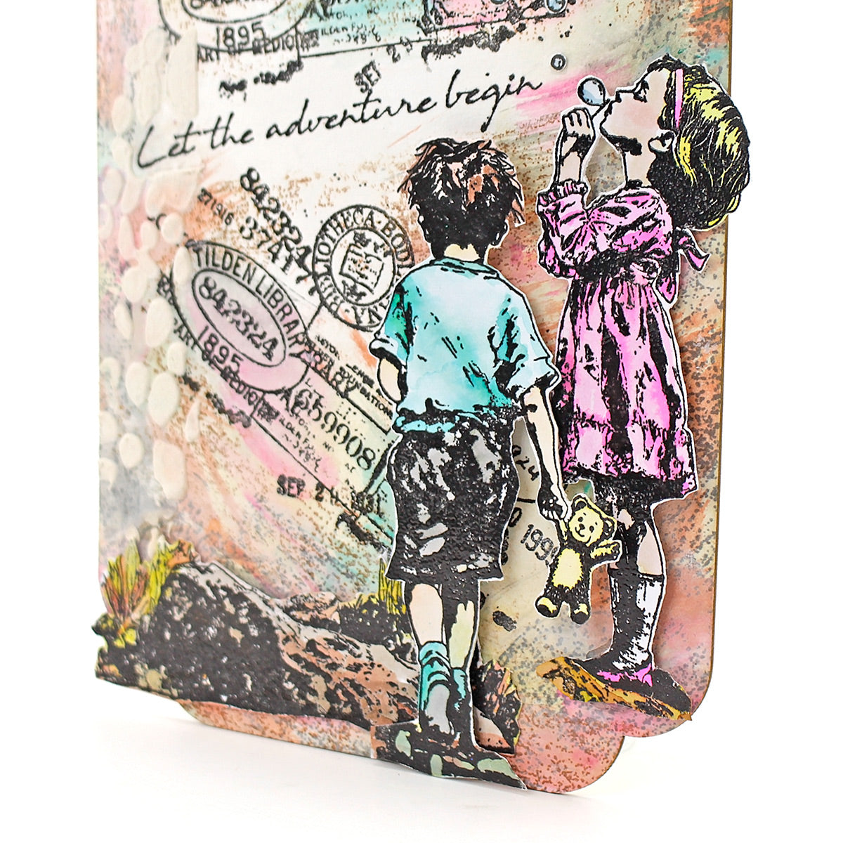 Let The Adventure Begin Pre Cut Rubber Stamp Set by Andy Skinner