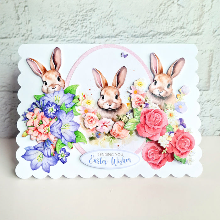 Die Cut Decoupage - Easter Animals & Spring Florals (pack of 12)