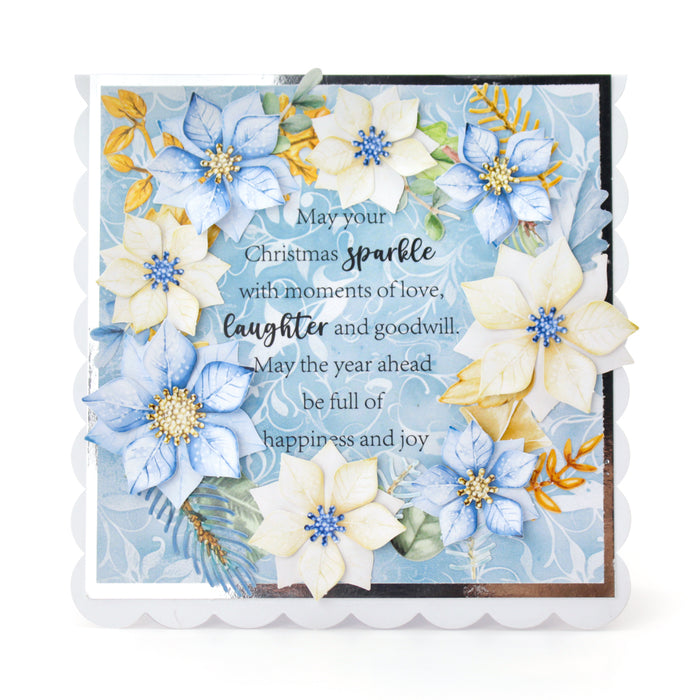 Winter Blooms Die Cut Flowers & Leaves, 12 sheets