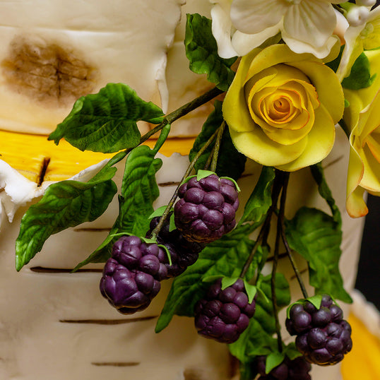 Flower Pro Blackberry & Oak Leaves Silicone Mould