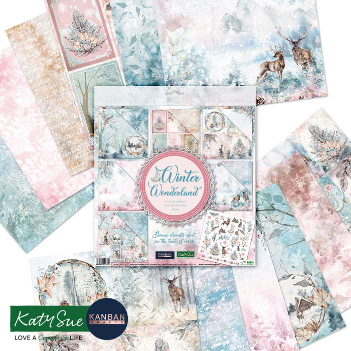 Kanban Crafts Winter Wonderland 8x8 Designer Premium Paper Pack