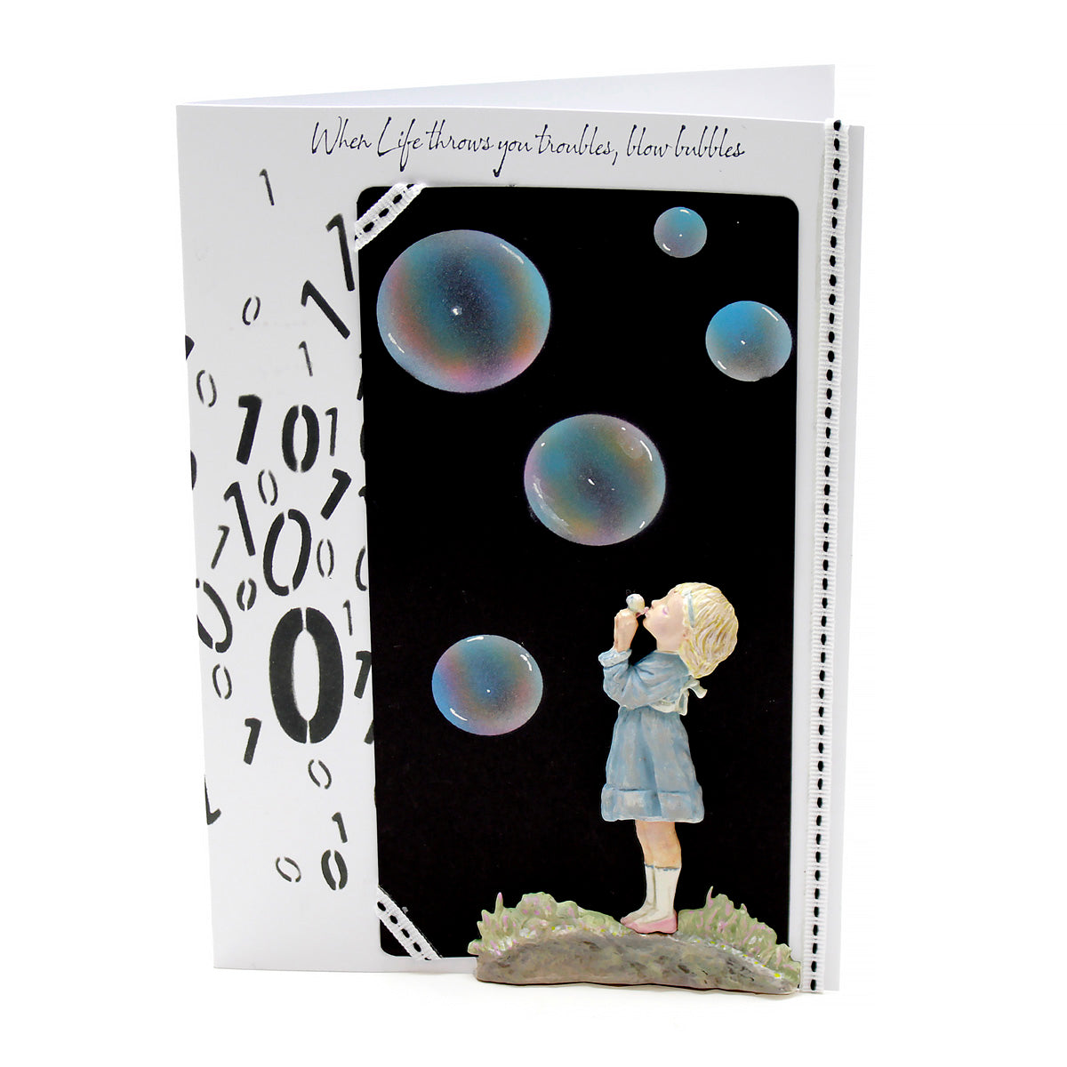 Cosmic Shimmer Blowing Bubbles Silicone Mould by Andy Skinner