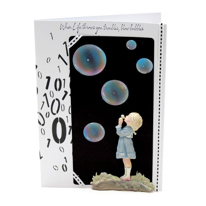 Cosmic Shimmer Blowing Bubbles Silicone Mould by Andy Skinner