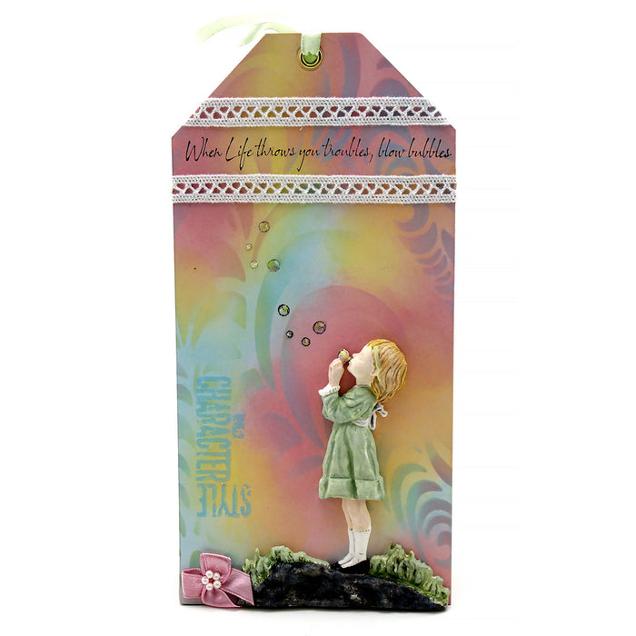 Cosmic Shimmer Blowing Bubbles Silicone Mould by Andy Skinner