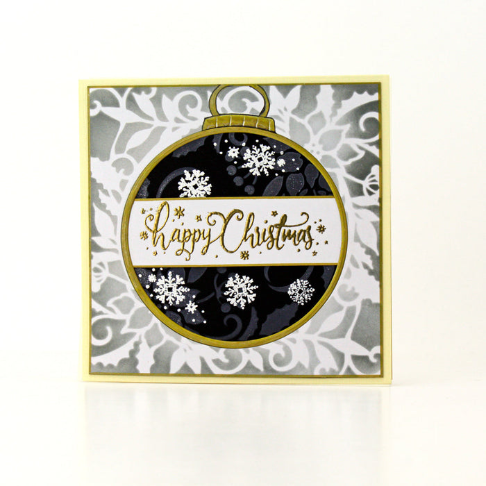 Pink Ink Designs - Poinsettia Perfection 6x6 Mixed Media Stencil