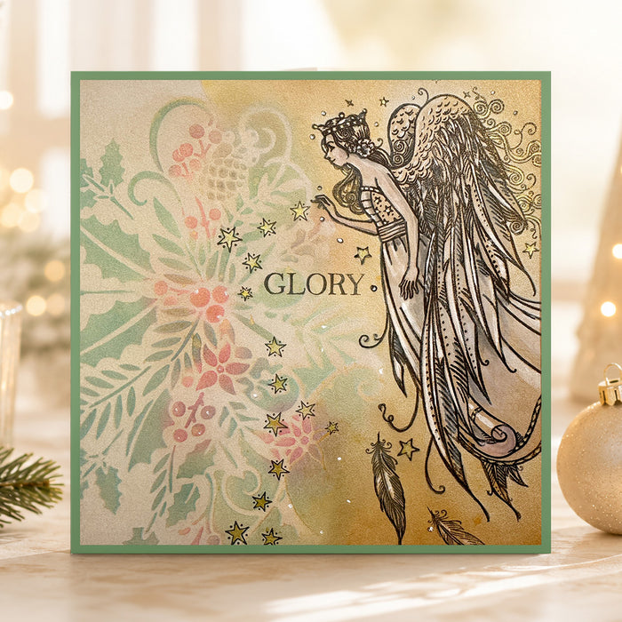Pink Ink Designs - Seraphina - Christmas Angel, DL Stamp Set
