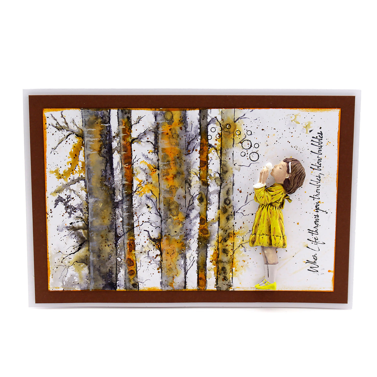 Cosmic Shimmer Blowing Bubbles Silicone Mould by Andy Skinner