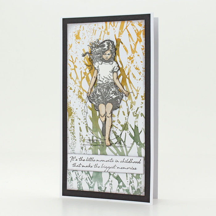 Woodland 8x8 Mixed Media Stencil by Andy Skinner