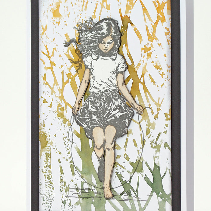 Woodland 8x8 Mixed Media Stencil by Andy Skinner