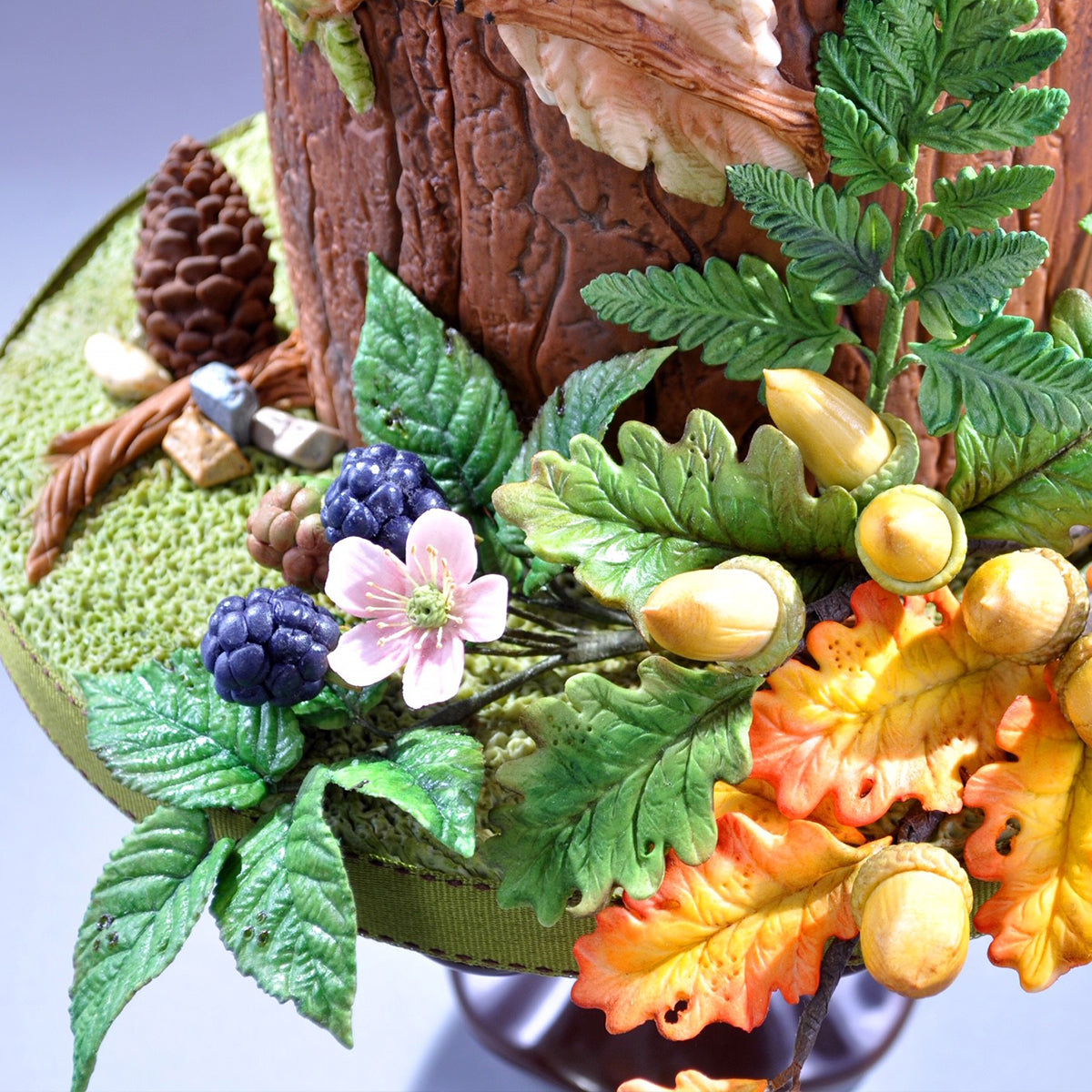 Flower Pro Blackberry & Oak Leaves Silicone Mould