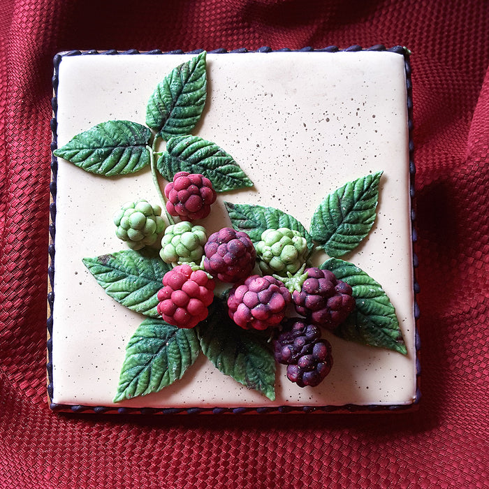 Flower Pro Blackberry & Oak Leaves Silicone Mould