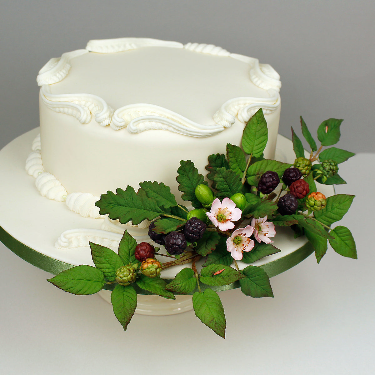 Flower Pro Blackberry & Oak Leaves Silicone Mould
