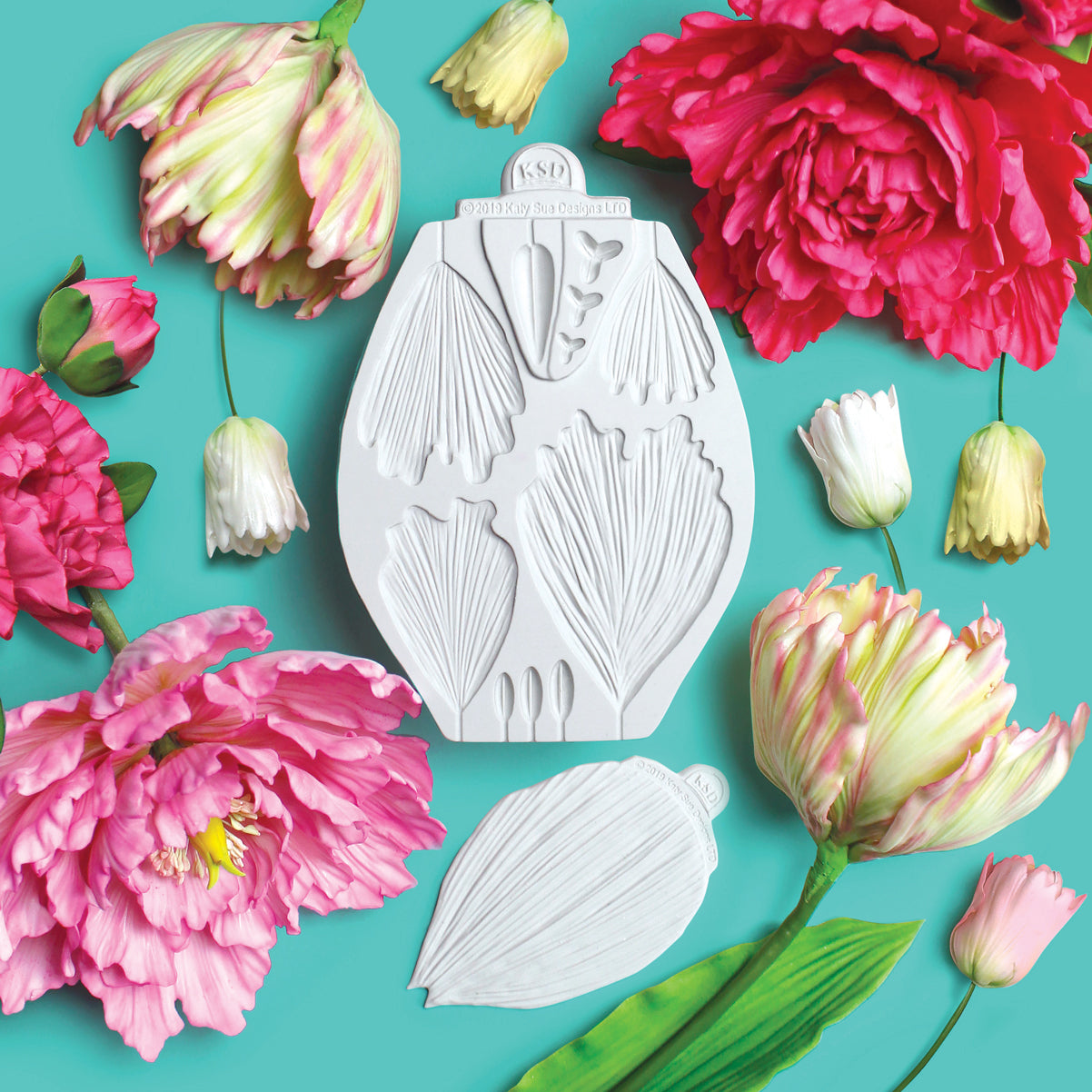 Flower Pro Peony & Tulip Silicone Mould & Veiner