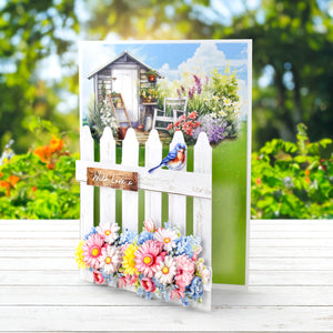 Pretty Petals Picket Fence Card Making Kit | Katy Sue Designs