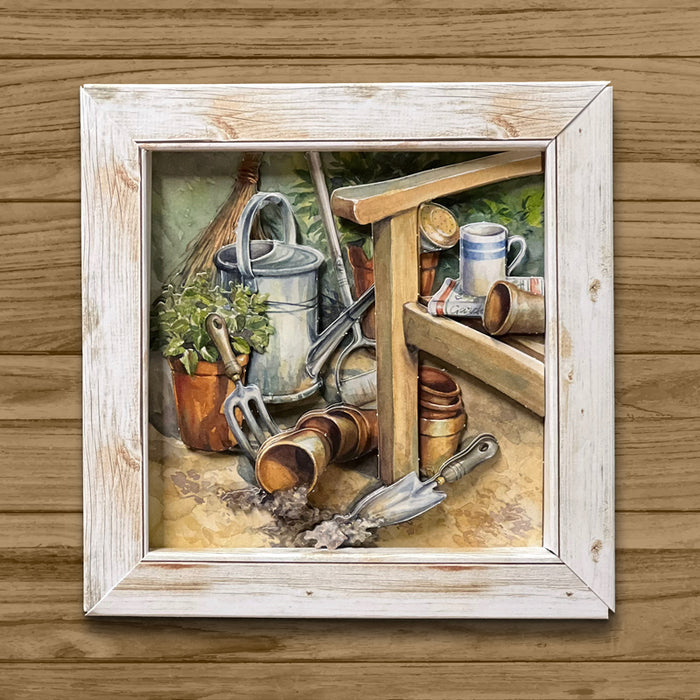 Rustic Wood Effect 6x6 Box Frames, pack of 12