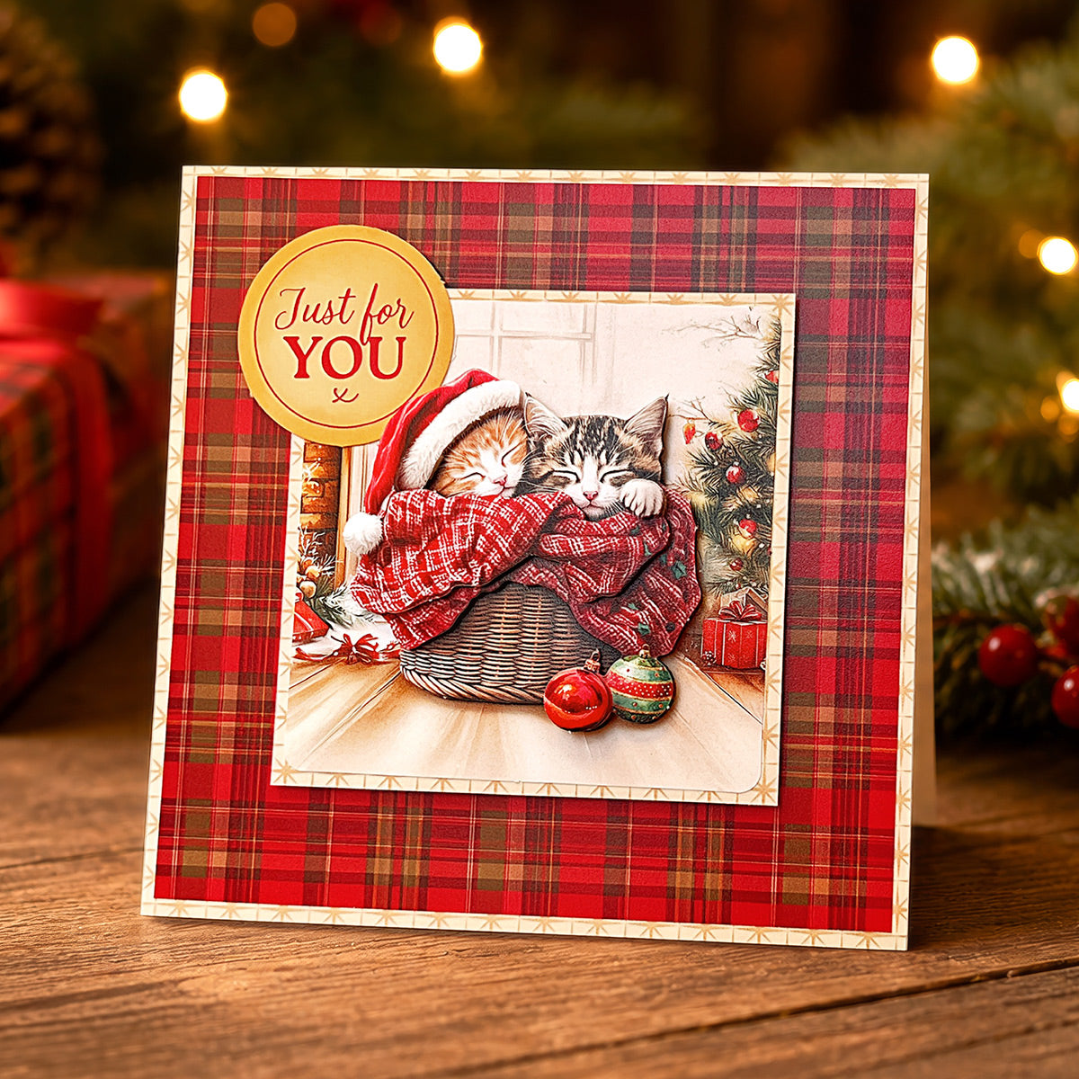 Christmas Cats Die Cut Sentiments, 2 sheets