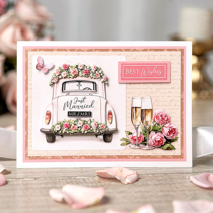 Die Cut Decoupage – Just Married (pack of 3)