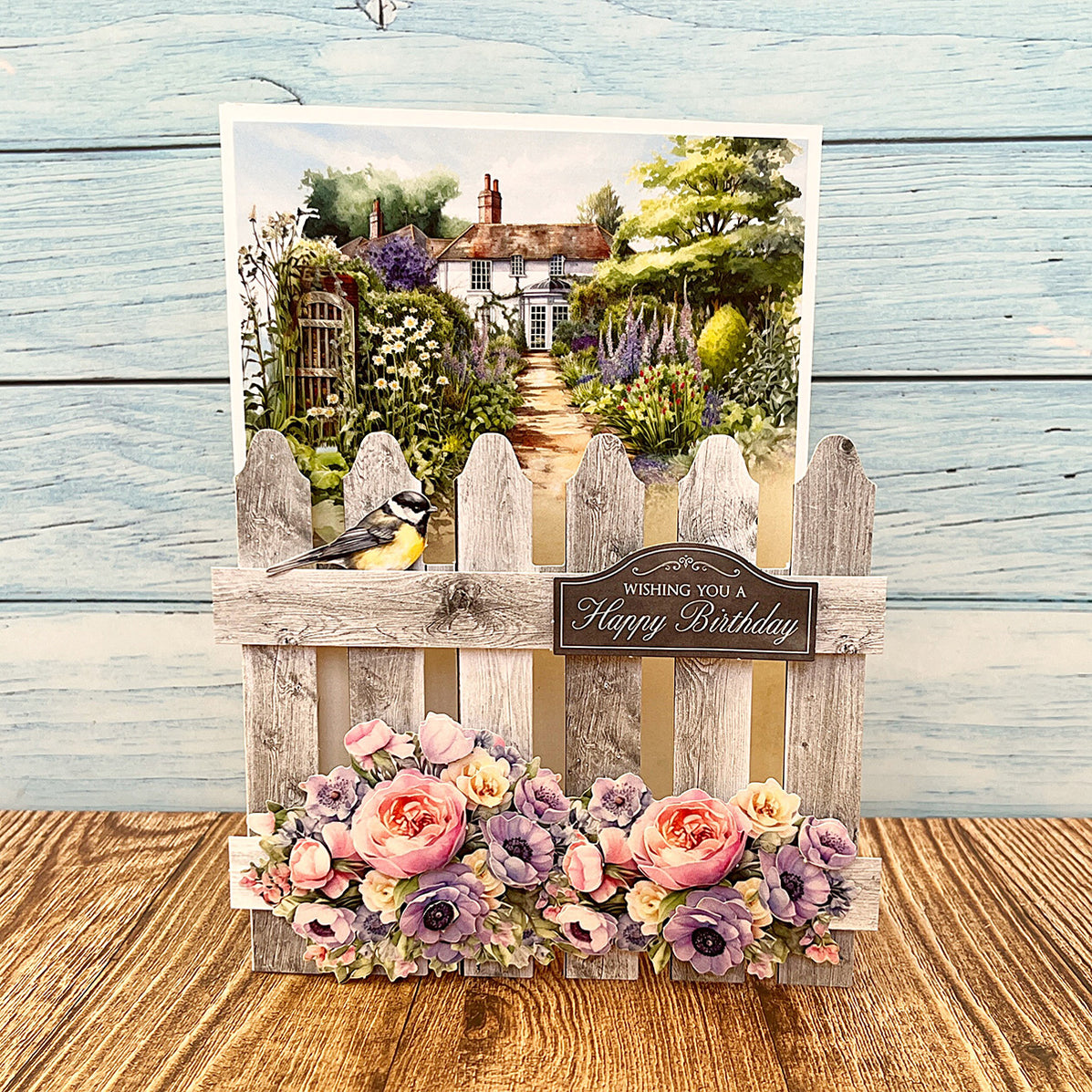 Pretty Petals Picket Fence Card Making Kit Katy Sue Designs