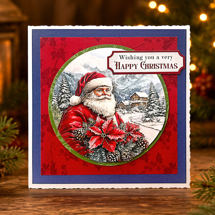 Die Cut Decoupage – Santa Comes to Town (pack of 3)