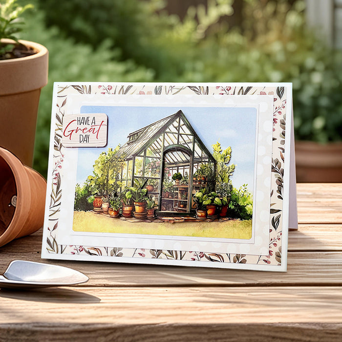Die Cut Decoupage – Summer Greenhouse (pack of 3)