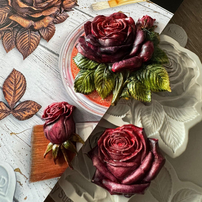 Cosmic Shimmer Sculpted Roses Silicone Mould
