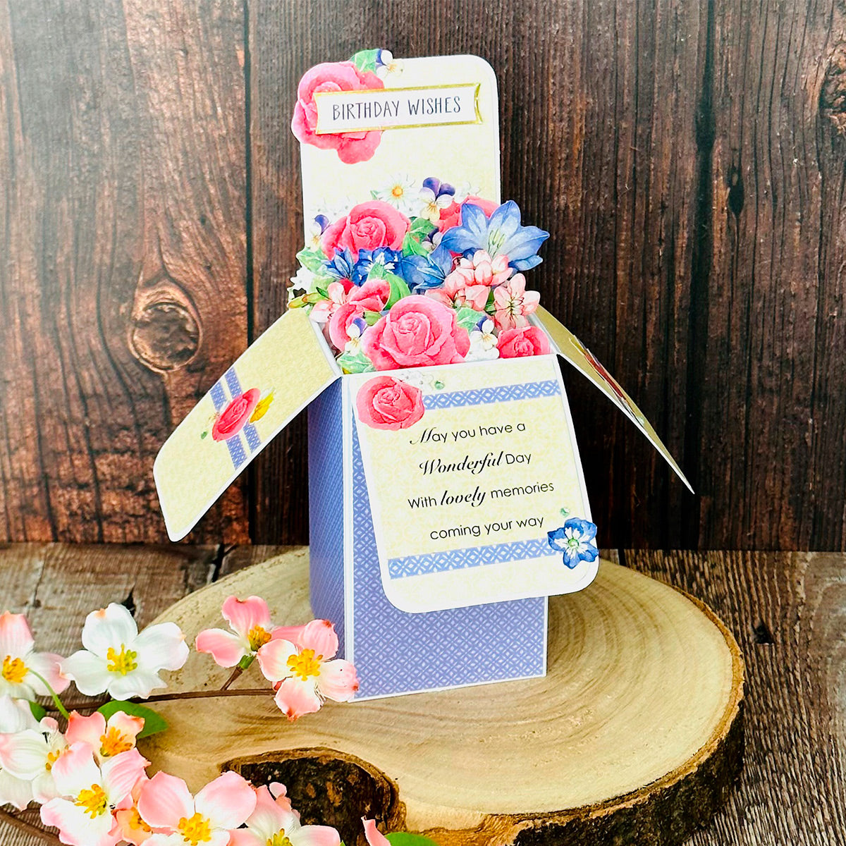 White Pop Up Box Cards & Envelopes 140x200mm, Pack of 12