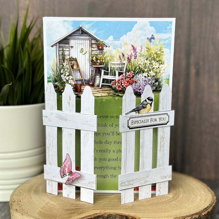 Pretty Petals Picket Fence Card Making Kit Katy Sue Designs